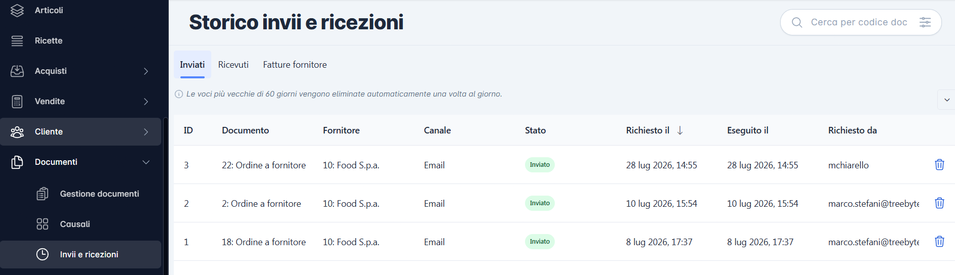 invio e ricezioni documenti_stockstore